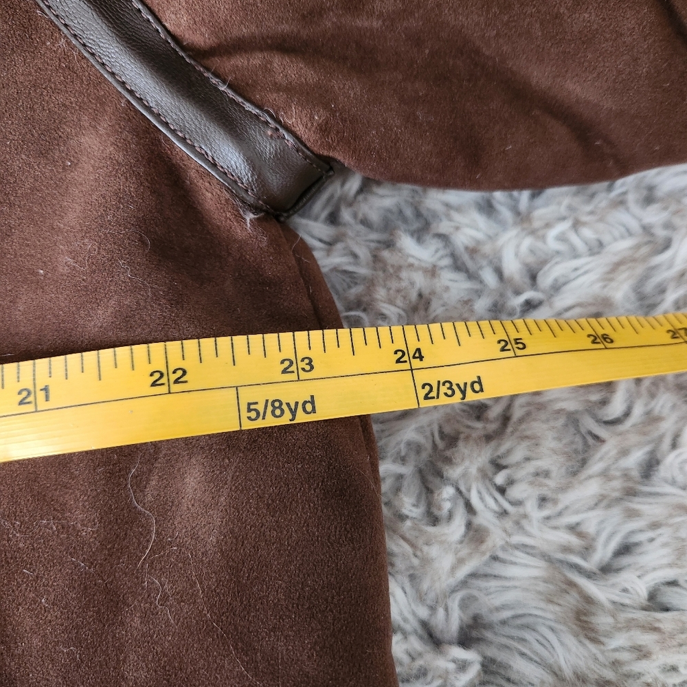We The Free Andies Vegan Moto‎ Jacket Brown Bear Combo Women's Size Small - Picture 14 of 16